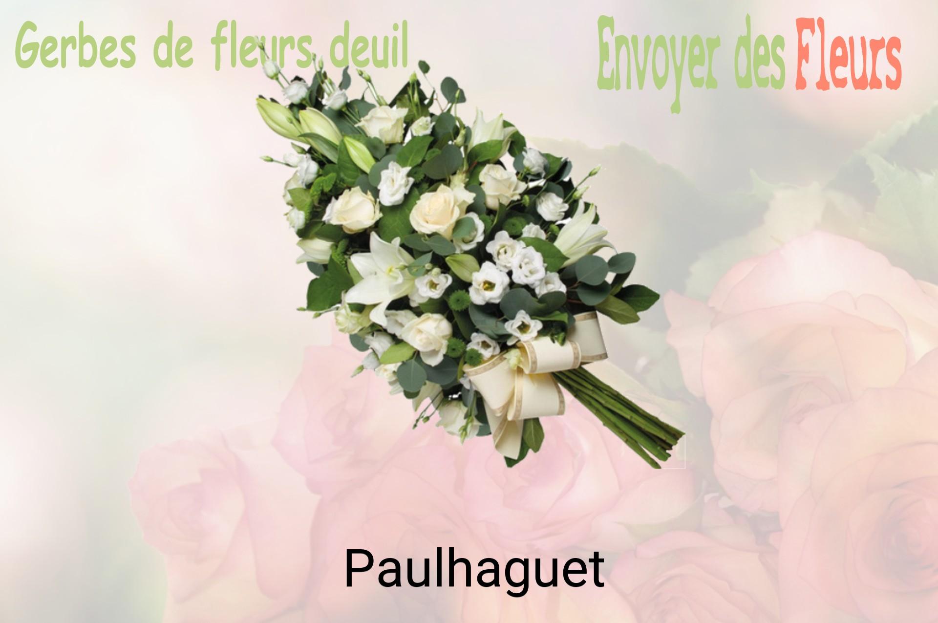 Gerbe de fleurs de deuil livrée à Paulhaguet